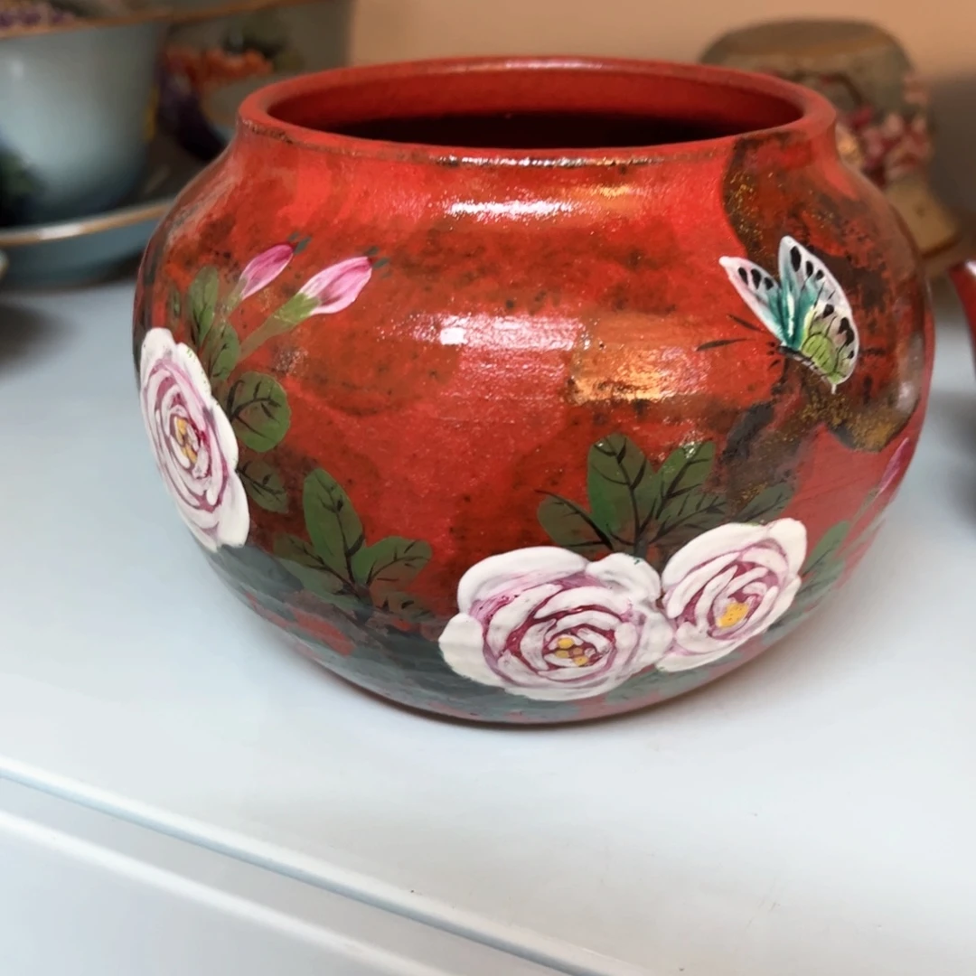 杯景德镇柴烧手绘杯