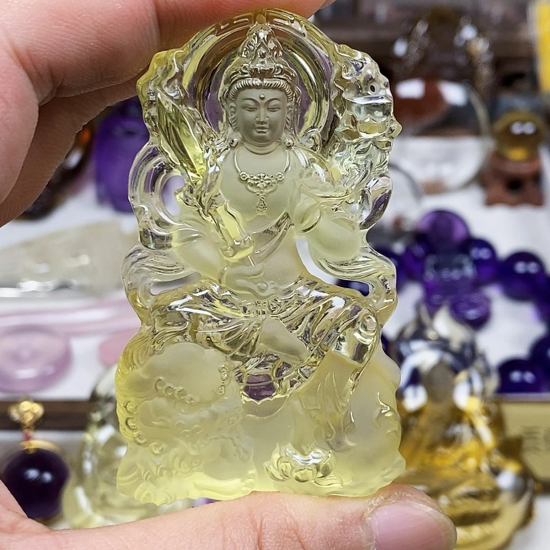 半***话水晶颈饰未镶嵌天然水晶吊坠