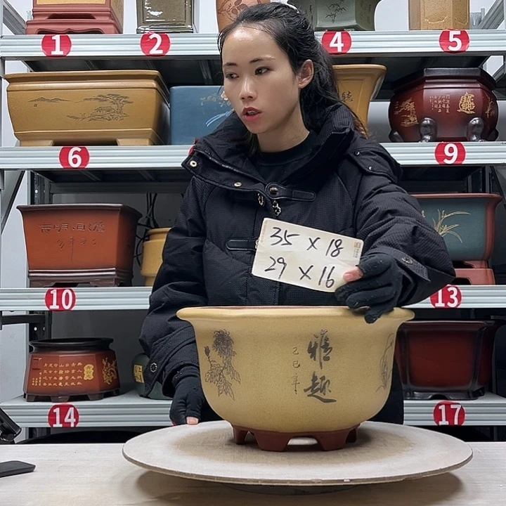 紫砂花盆紫砂花盆