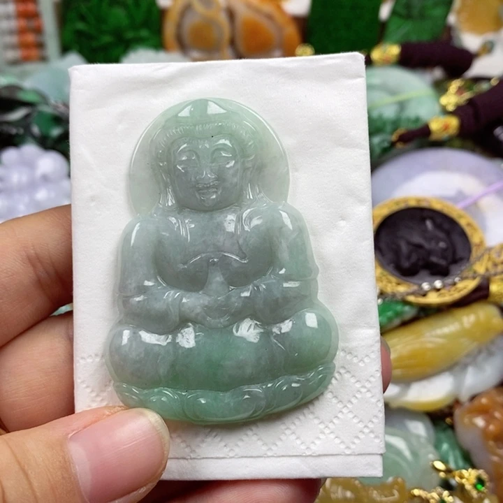 翡翠未镶嵌吊坠(不含链)微***A