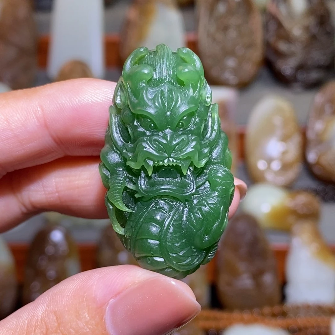 定制和田玉碧玉吊坠