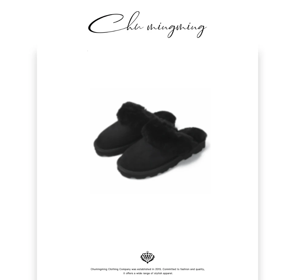 【CHU/2025SSNEW】原创设计 平底包头毛毛拖鞋XZ184-1