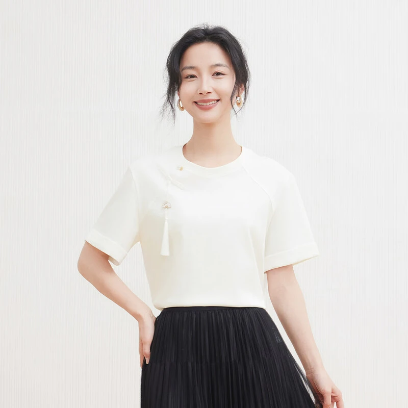 【开心专属】佳人苑T恤女秋季新款J438181