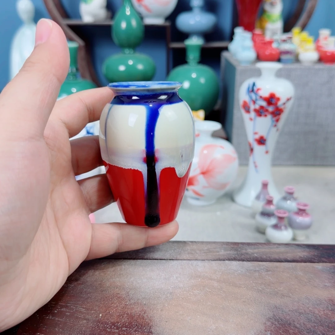 陶瓷手工小花器摆件