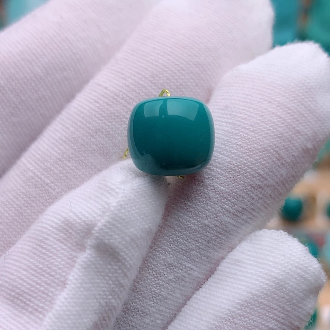 未镶嵌绿松石珠宝奇石11mm精品老型