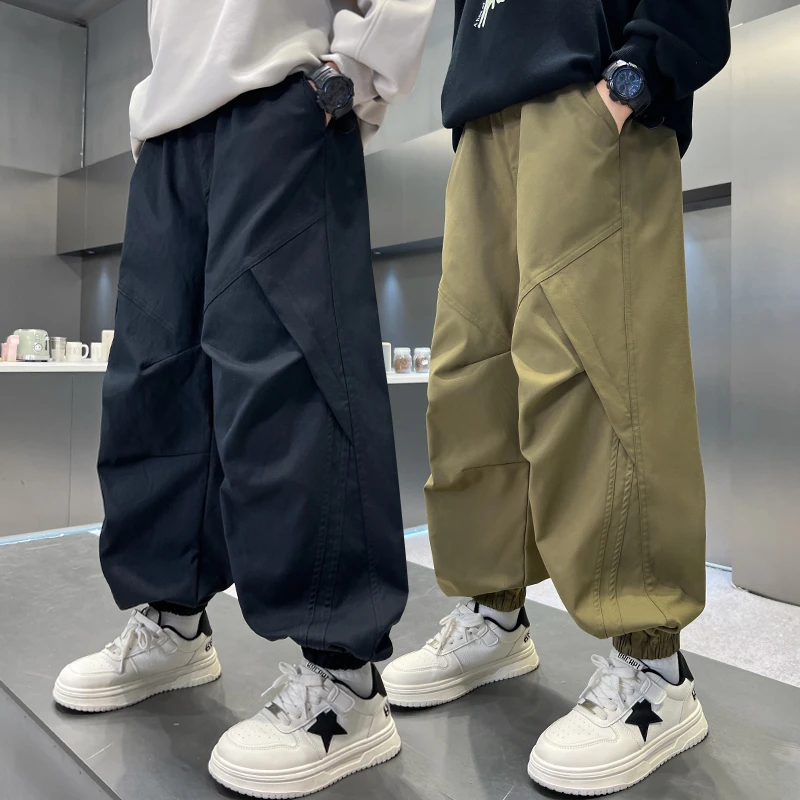 儿童装男童春秋款休闲裤2025新款男孩秋装长裤宽松时髦痞帅秋季潮