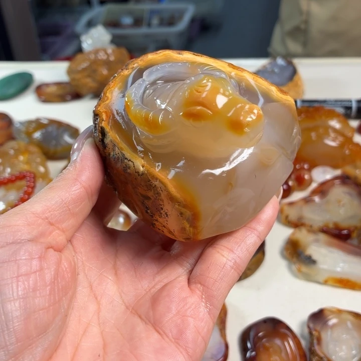 玛瑙/玉髓未镶嵌吊坠(不含链)
