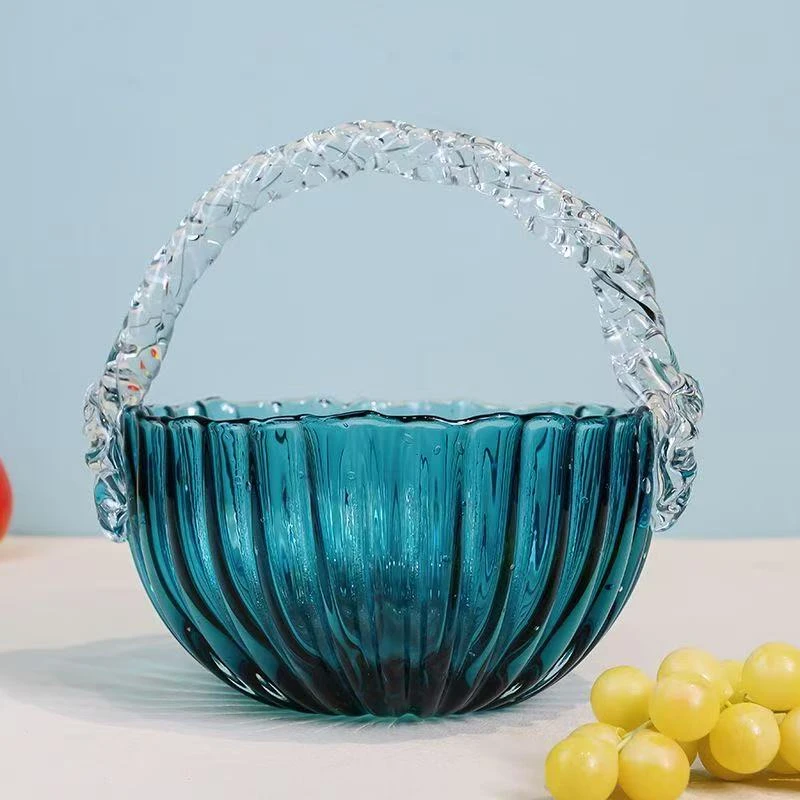 琉璃手工提餐厅客厅果盘摆件