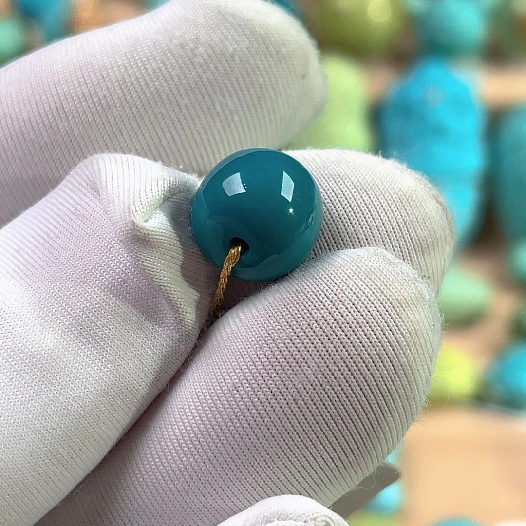 绿松石未镶嵌珠宝奇石9.4mm