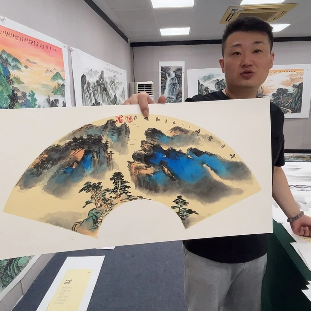 国画国会纯手绘作品