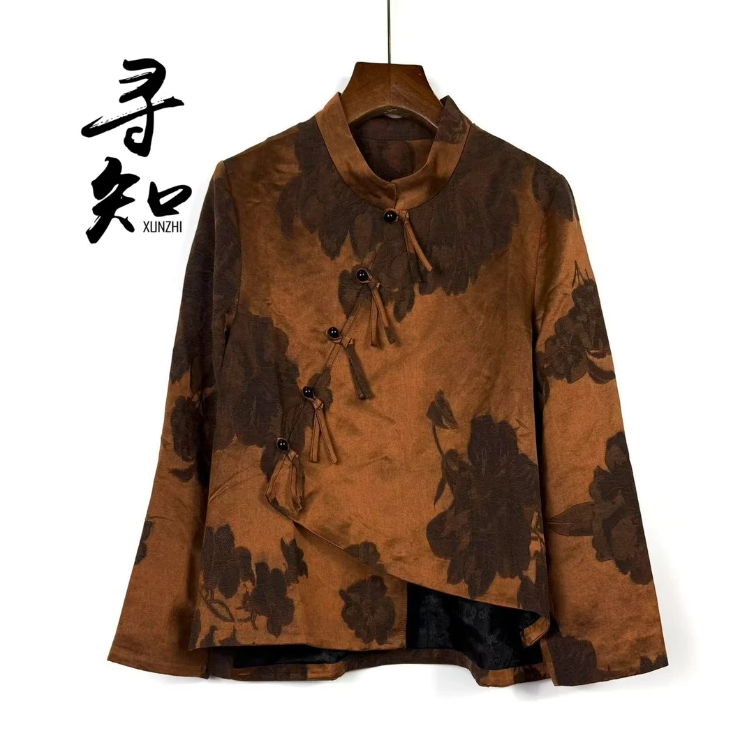 寻知·朱总原创设计XZS192N云棠素织上衣