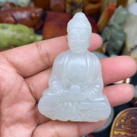 蛇纹石玉未镶嵌颈饰57