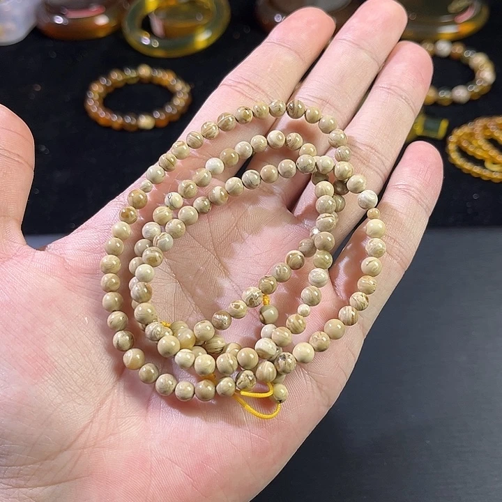 手链琥珀未镶嵌卡5 白根