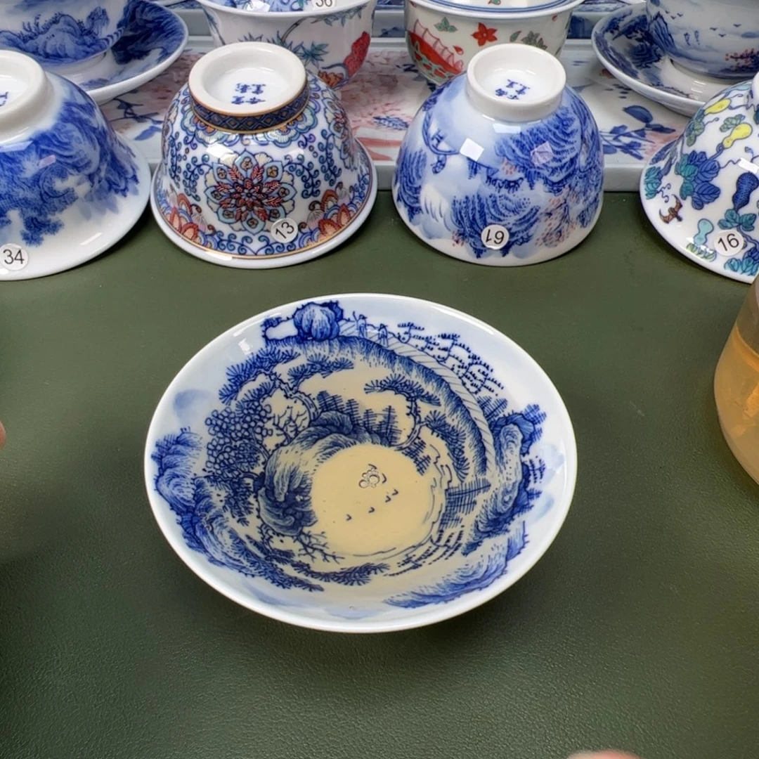 陶瓷景德镇纯手工纯手绘茶具木木31