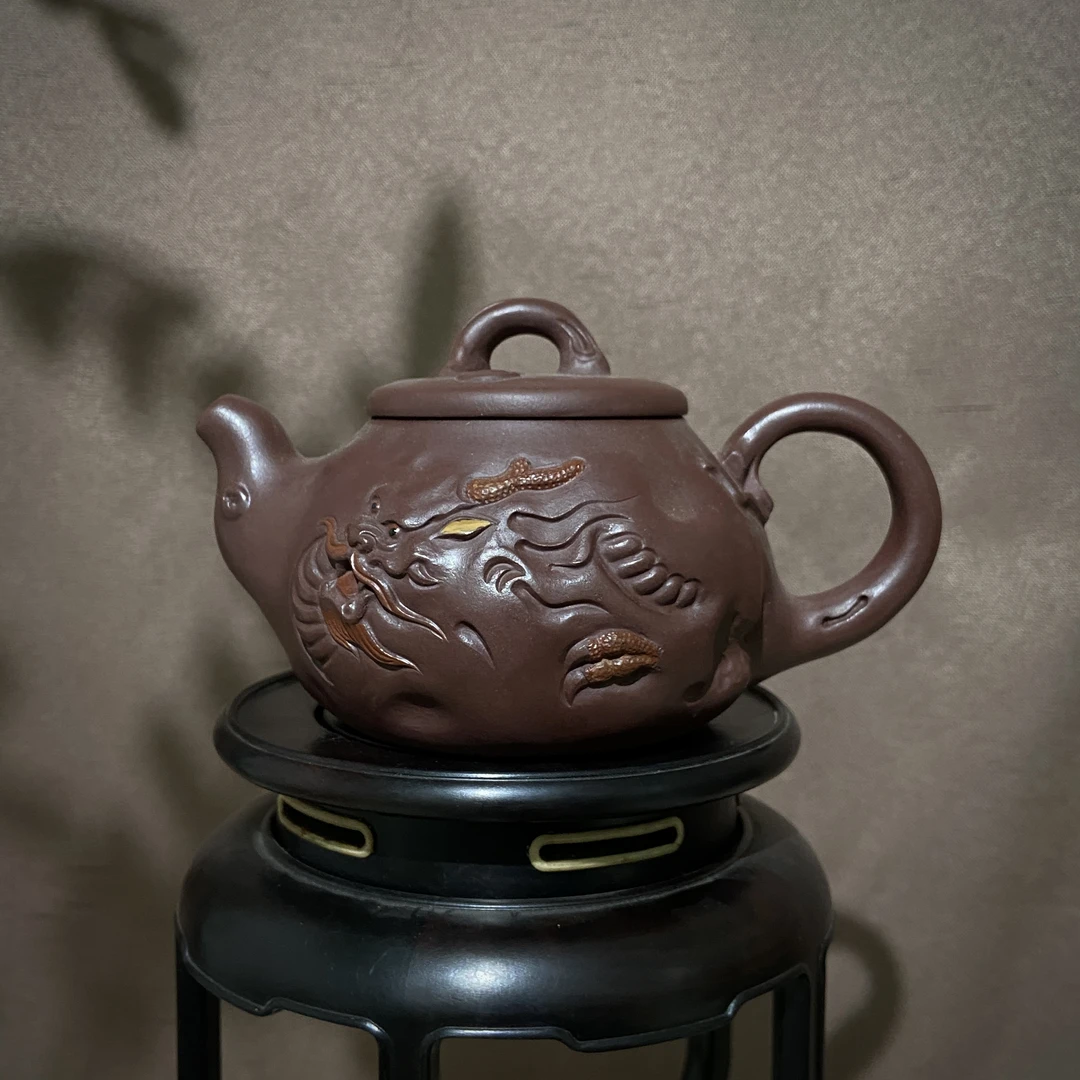 宜兴手工紫砂陶 茶壶GS3394-21