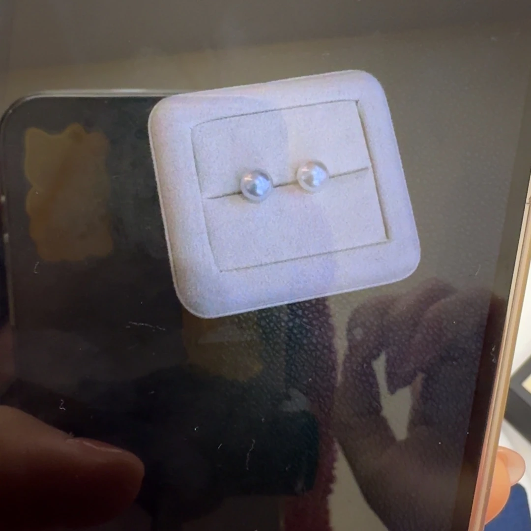 海水珍珠耳饰18K金镶嵌