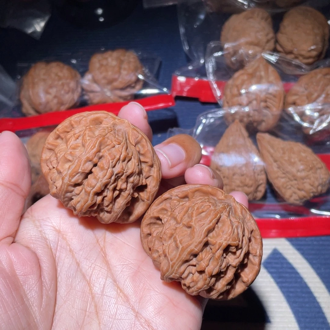 吊坠文玩核桃全品白狮子45