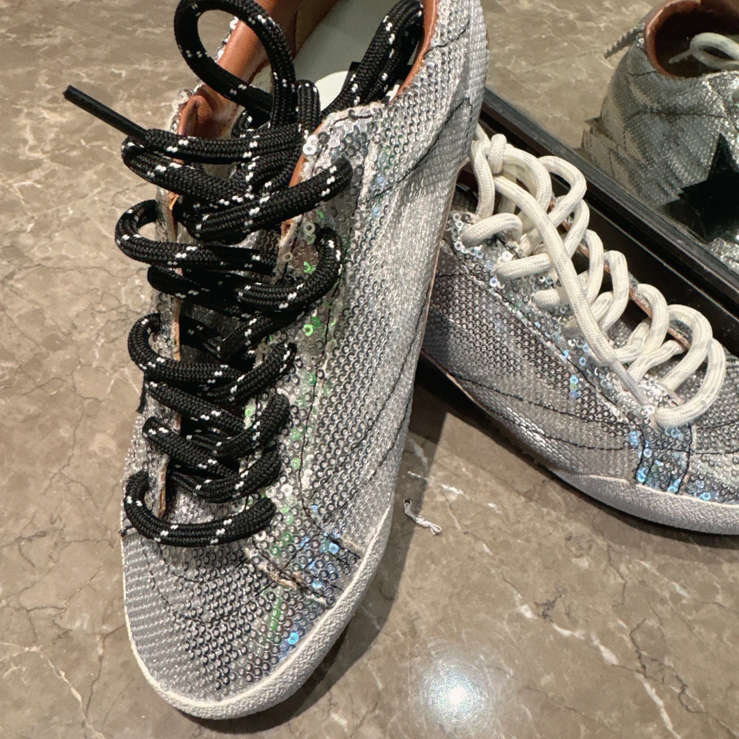 韩版新款主播自留款黑星休闲鞋