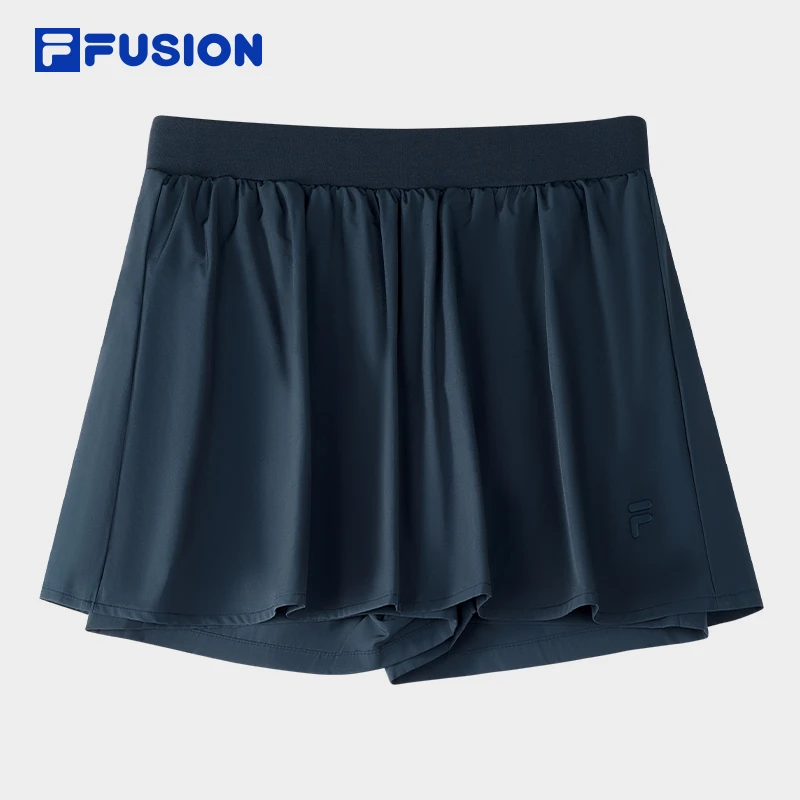 FUSION斐乐短裙女25秋款时尚休闲基础半身裙短裙T11W536303F