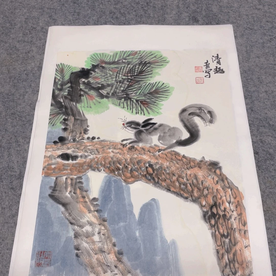 国画1.4平尺纯手绘国画作品