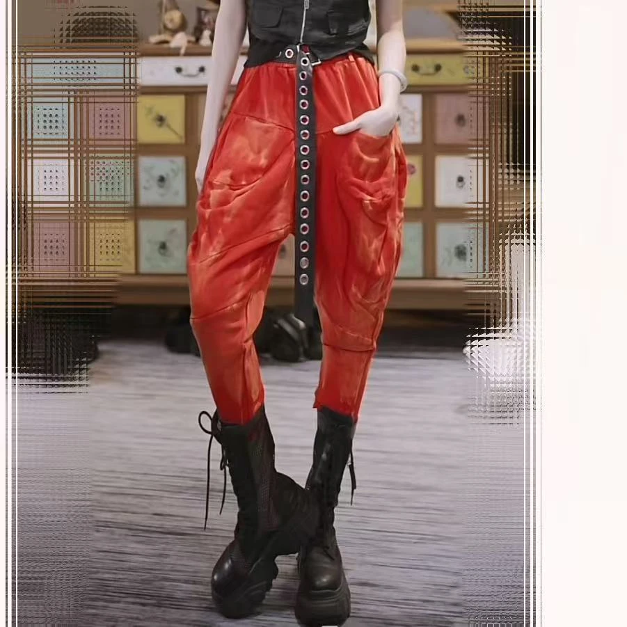 欧货复古洗水骑马裤