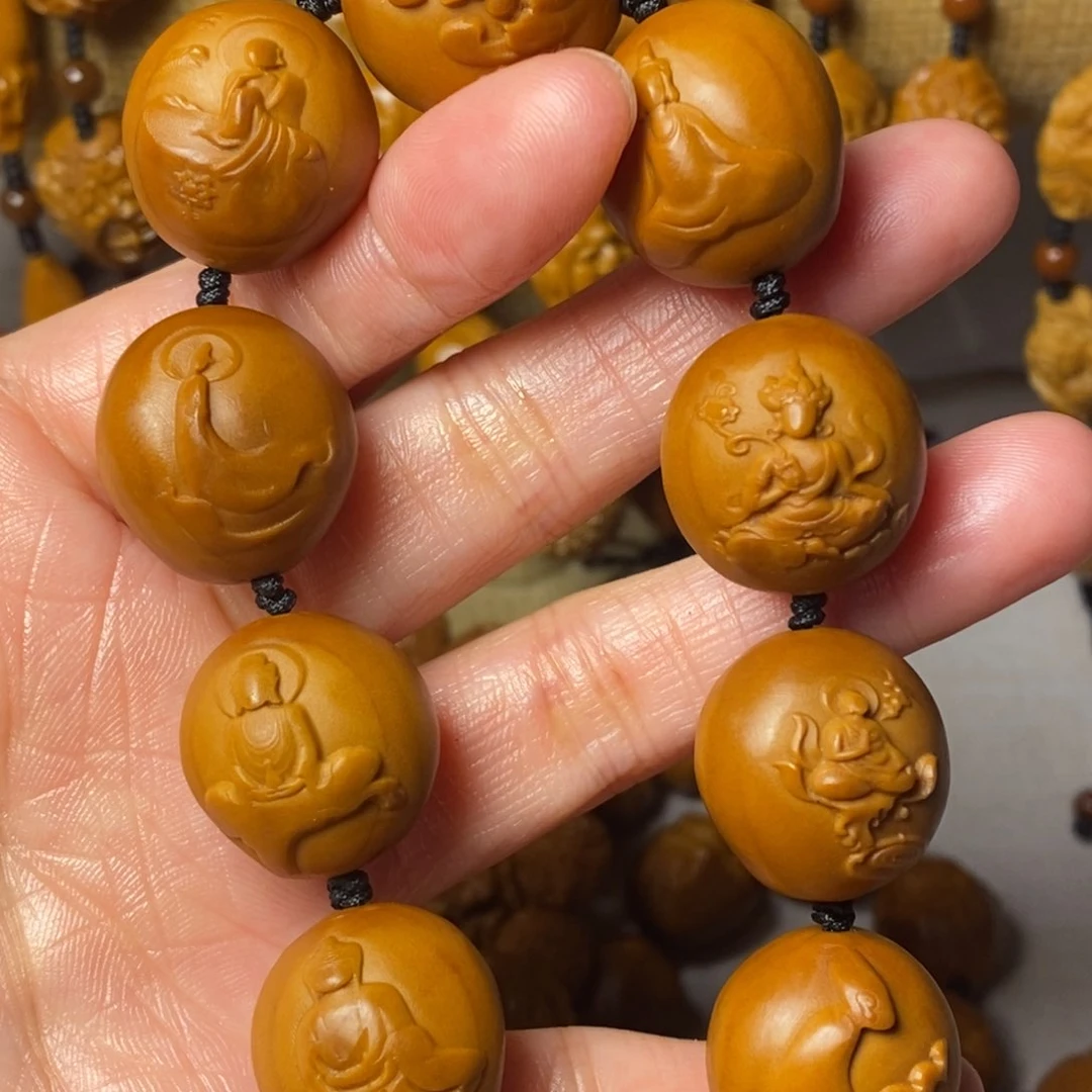 橄榄核手串/手链光面无相佛