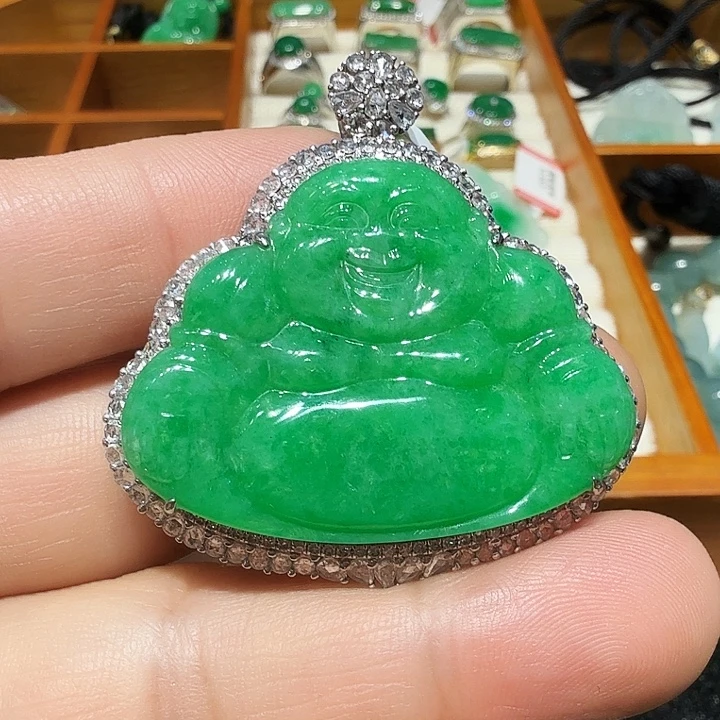 翡翠未镶嵌吊坠(不含链)天然翡翠吊坠