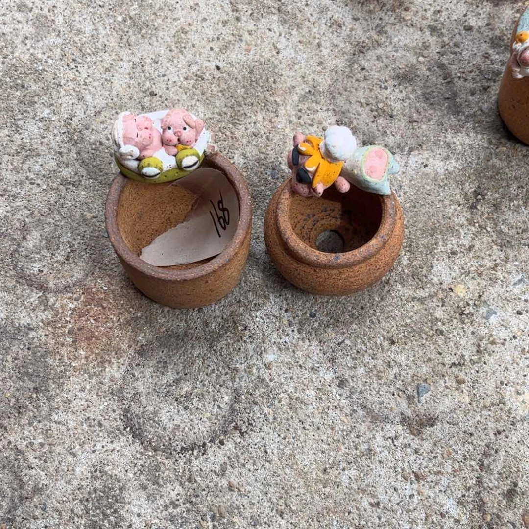 烦***常泥塑古镇炻陶花盆
