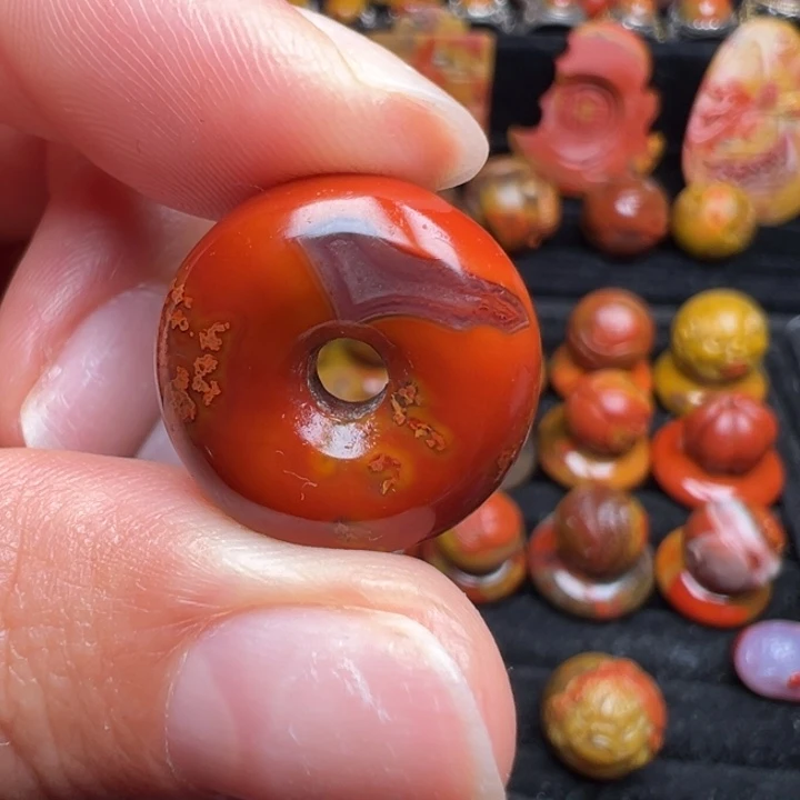 玛瑙/玉髓未镶嵌战国红