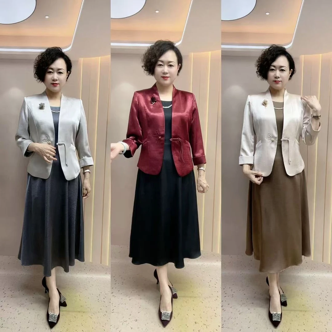 137#时尚套装（外衣+连衣裙）