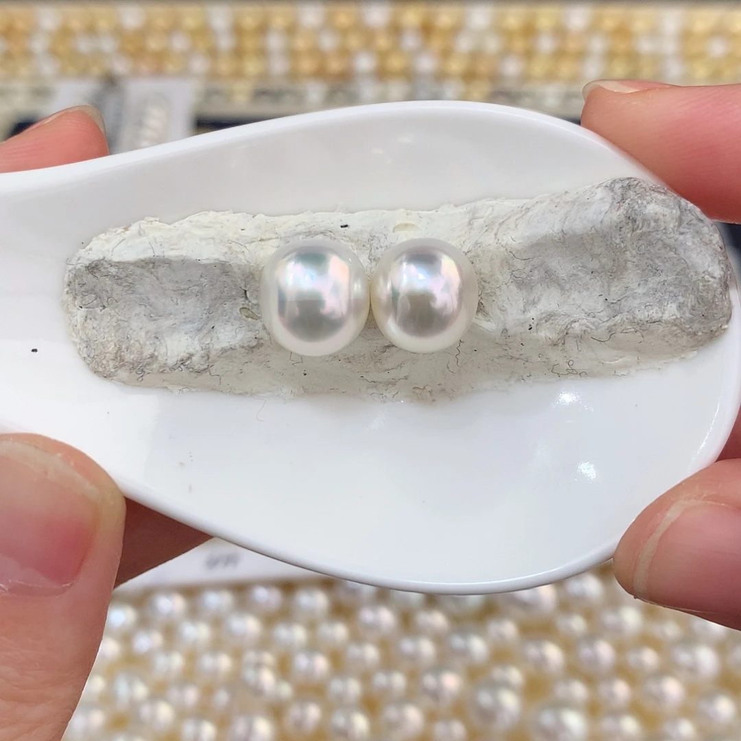 未镶嵌澳白9-10mm 海水珍珠爱****肉