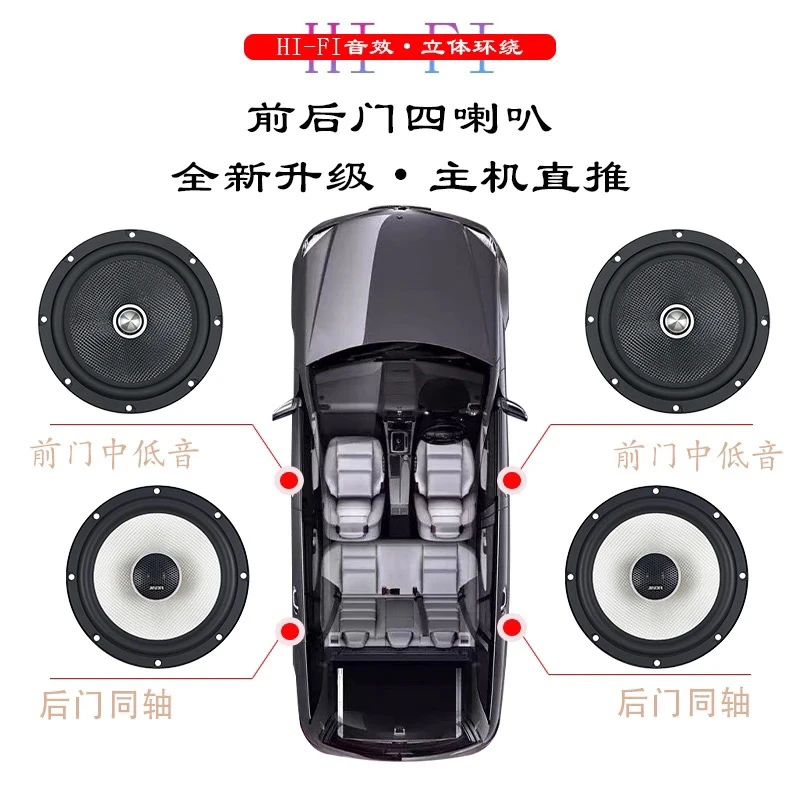 竞赛级中低音汽车音响6.5寸喇叭无损安装