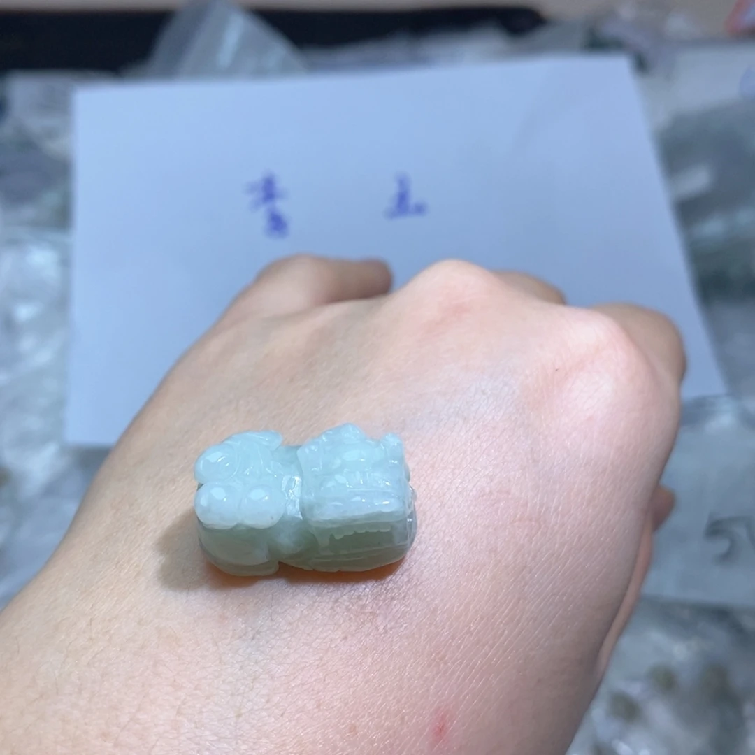 翡翠未镶嵌手链翡翠貔貅吊坠