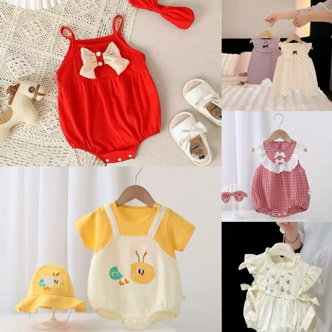 【A102-A639】夏款女宝宝多款多色合连体可爱哈衣