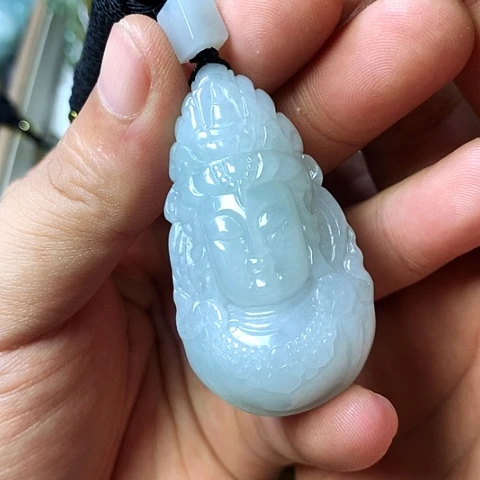 颈饰未镶嵌翡翠福豆豆珠宝翡翠颈饰