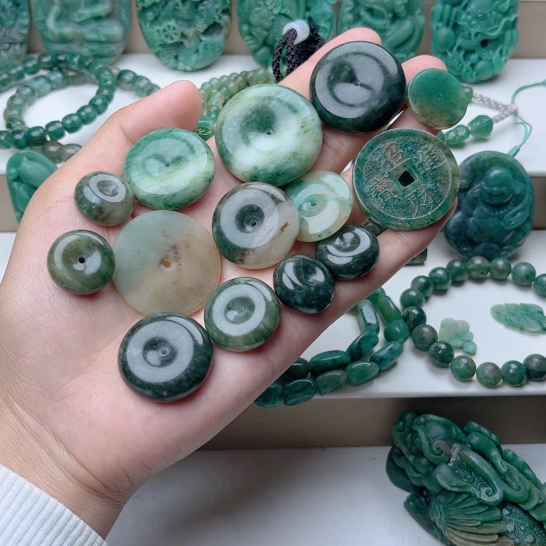 独山玉未镶嵌挂件森*