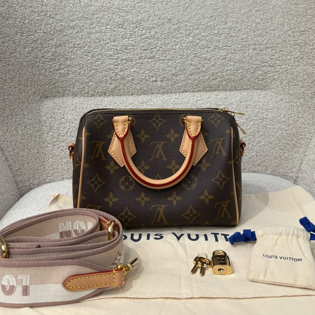 99新 LouisVuitton/路易威登  N1000路易威登Speedy20米帆布肩带