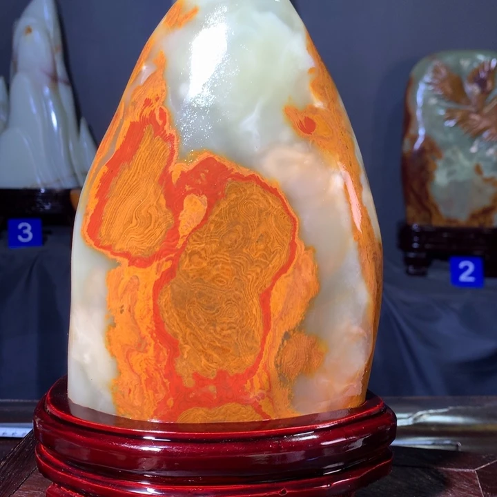 石材天然原石摆件