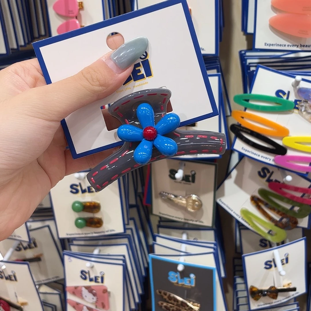 布艺非金属蓝花8cm