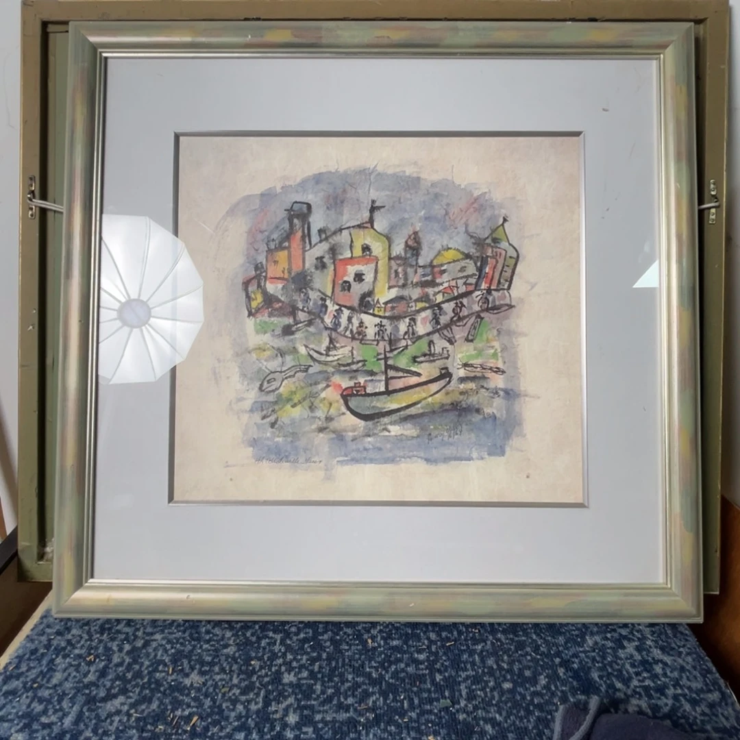 中古框画有瑕疵不退不换