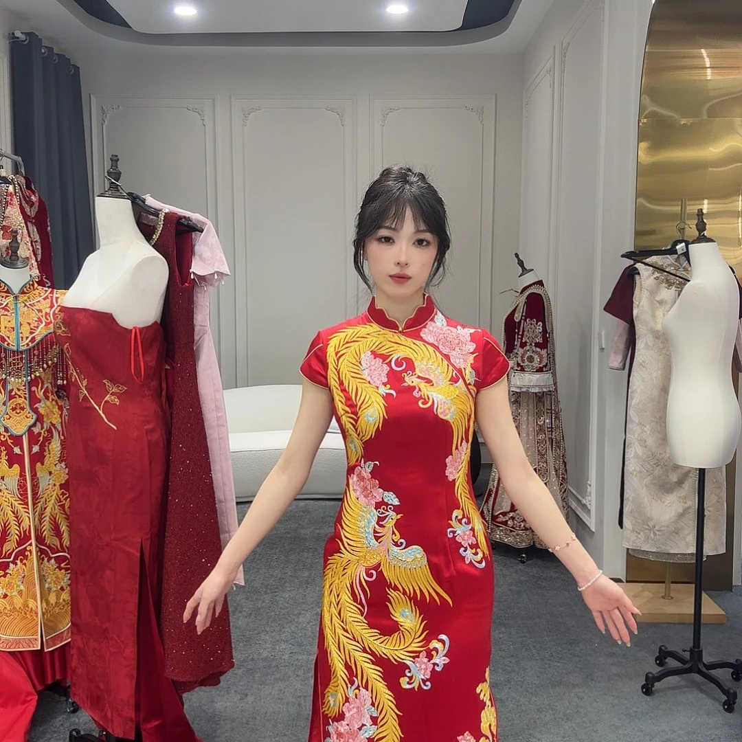 L特价不退不换旗袍敬酒服订婚