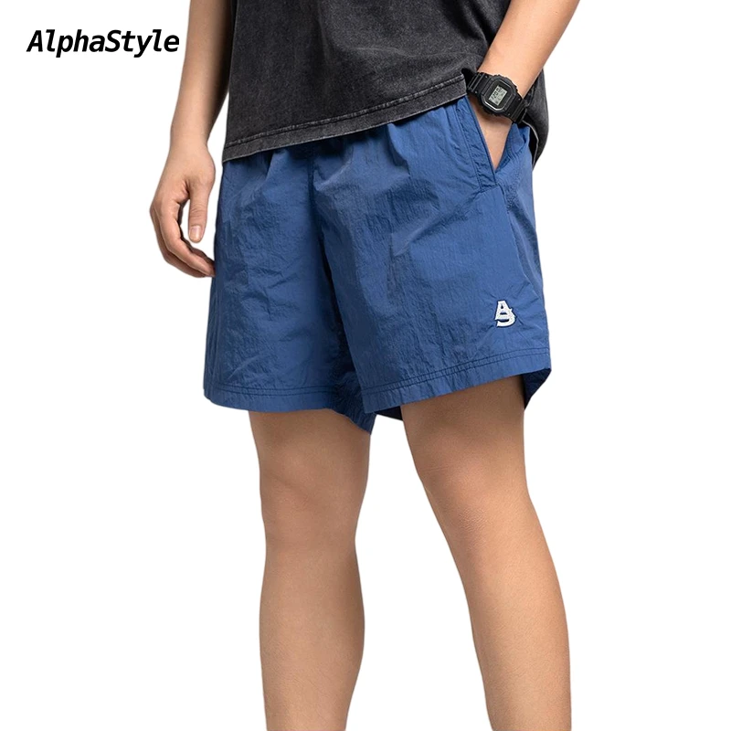 AlphaStyle美式夏季轻运动休闲男女短裤薄款清凉速干轻奢痞帅男装