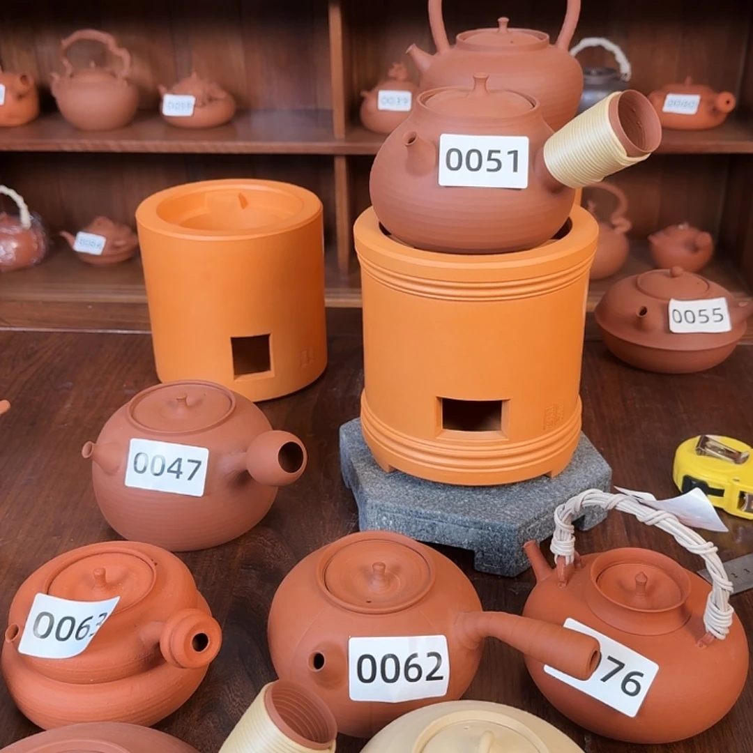 不***叔红泥潮州全手工砂铫壶