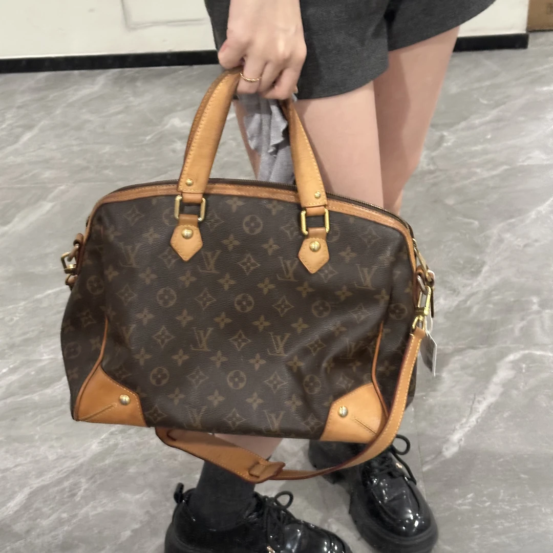 95新 LouisVuitton/路易威登 机场包原皮单肩包 二手且曼
