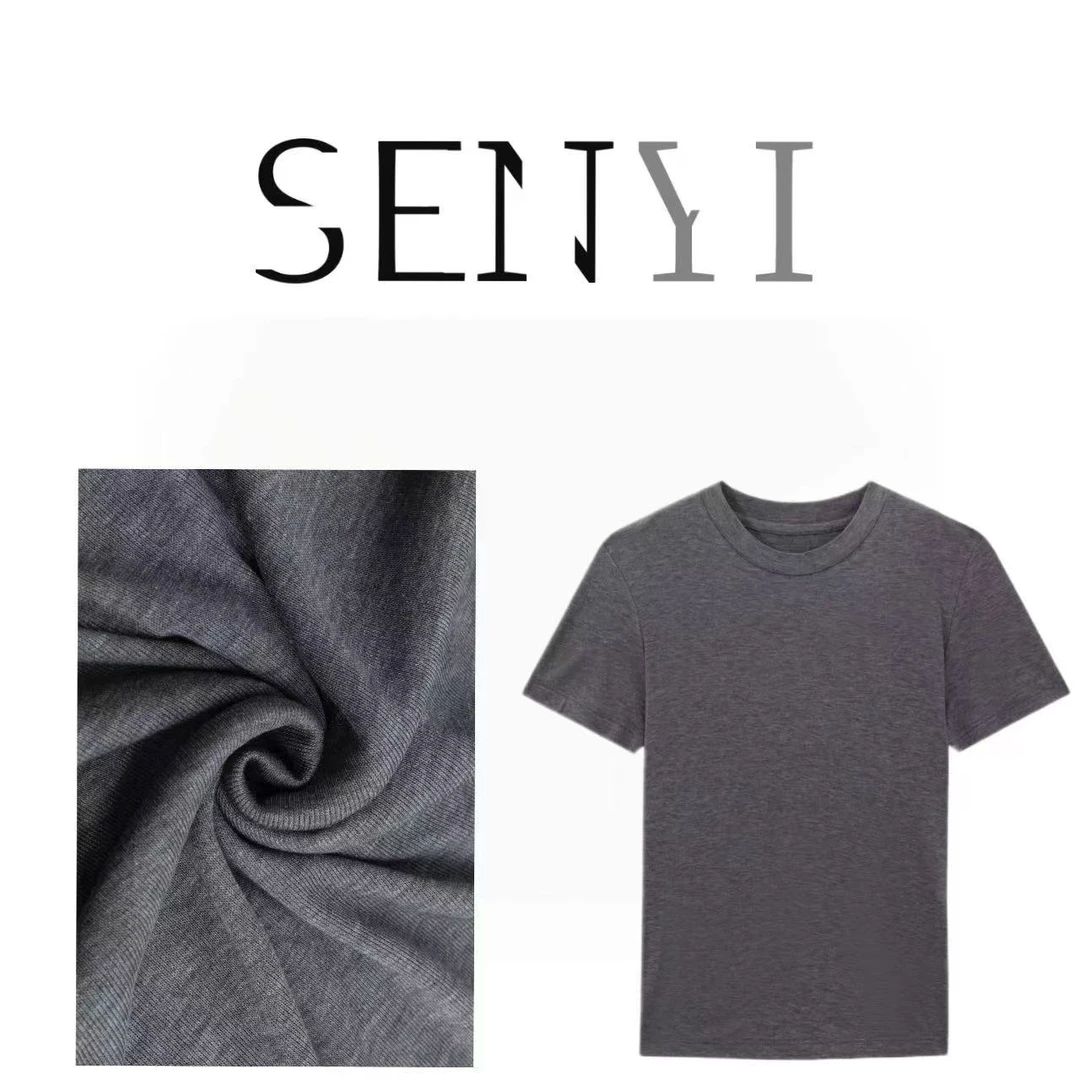 棉叙布衣分享新款百搭基础圆领短袖