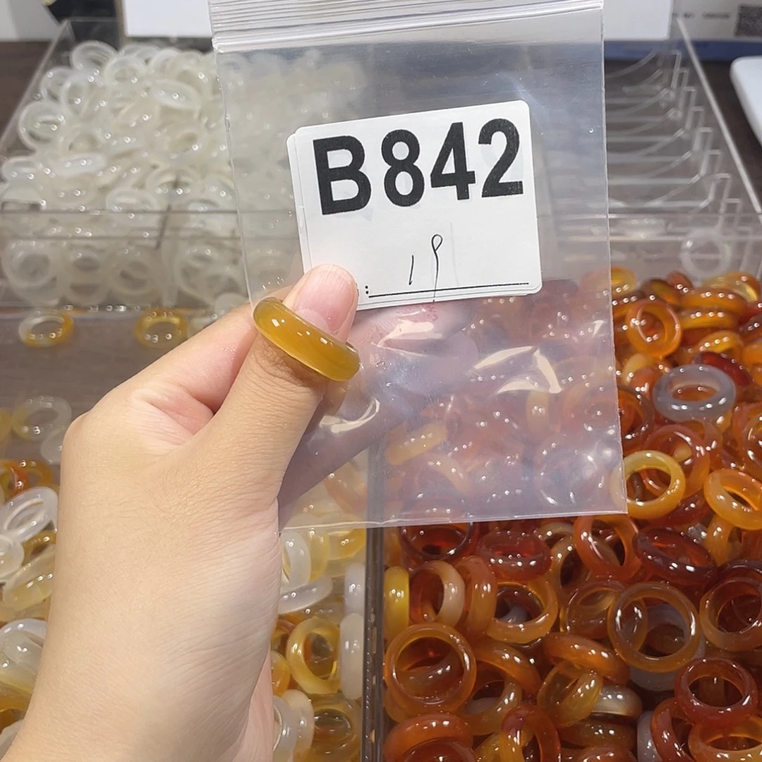 未镶嵌戒指玛瑙/玉髓842