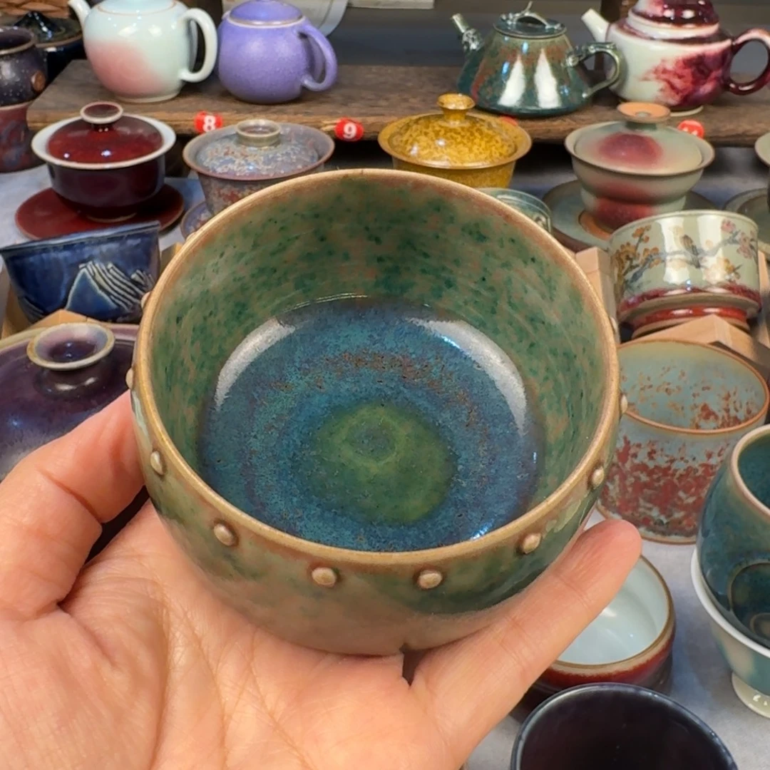 陶摆件钧瓷单杯钧瓷单杯钧瓷