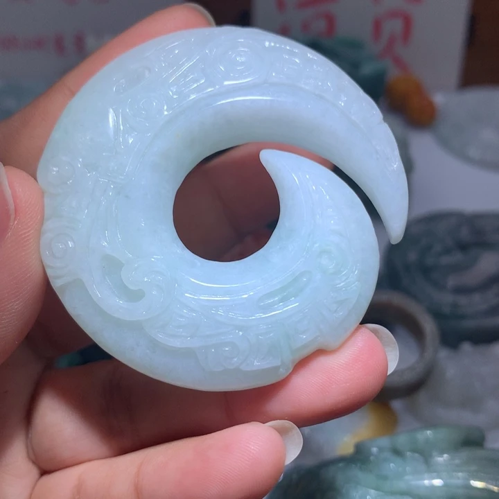 颈饰未镶嵌翡翠保真天然A货翡翠