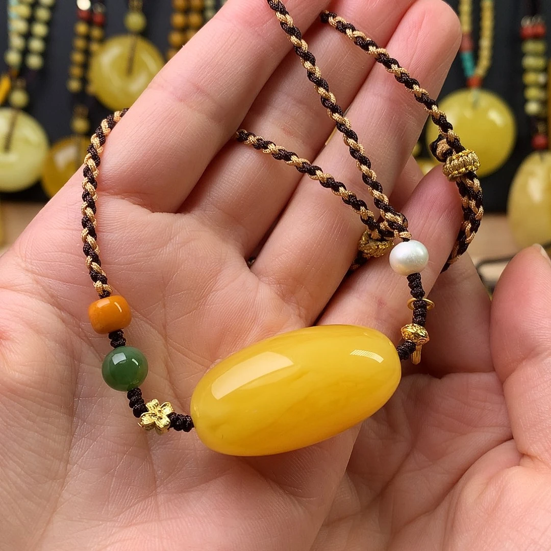 未镶嵌琥珀裸石锁骨链