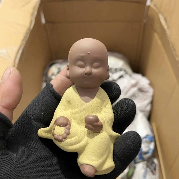 瓷片茶摆件工艺品摆件666